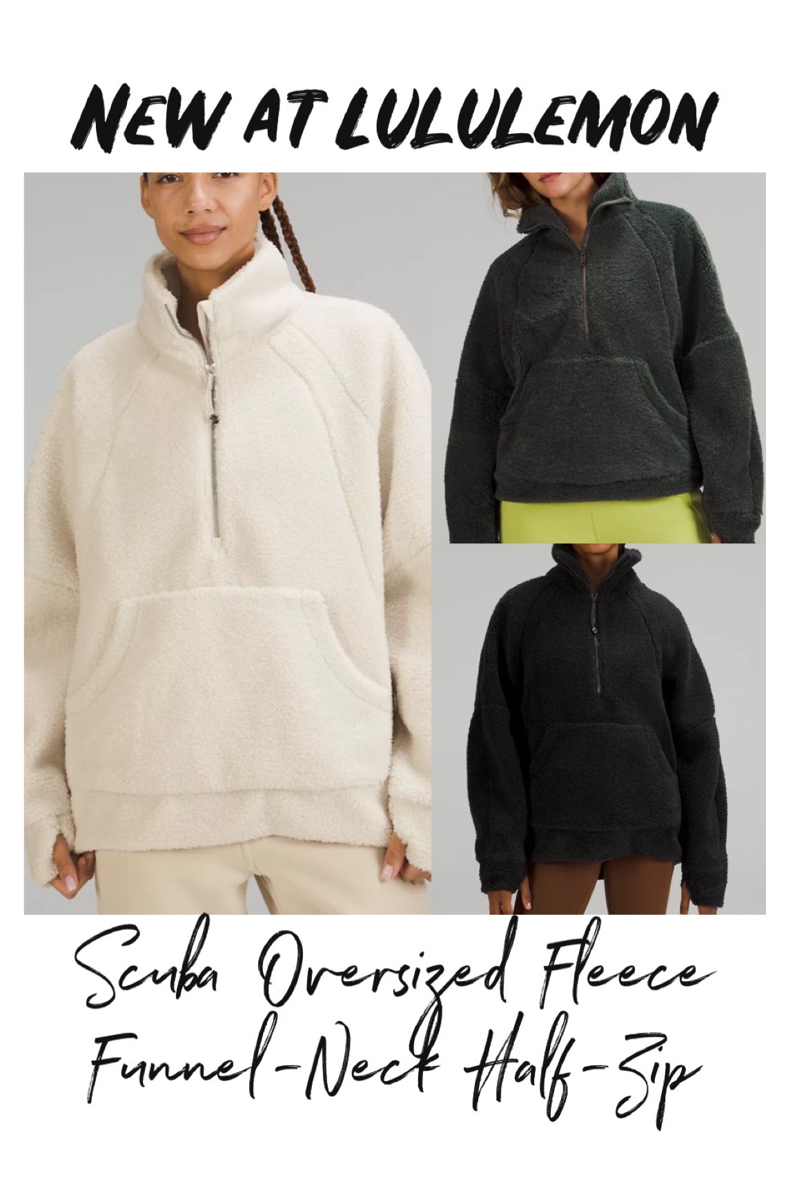 New at Lululemon Scuba Oversized Fleece Funnel-Neck Half-Zip

#LTKfit #LTKstyletip