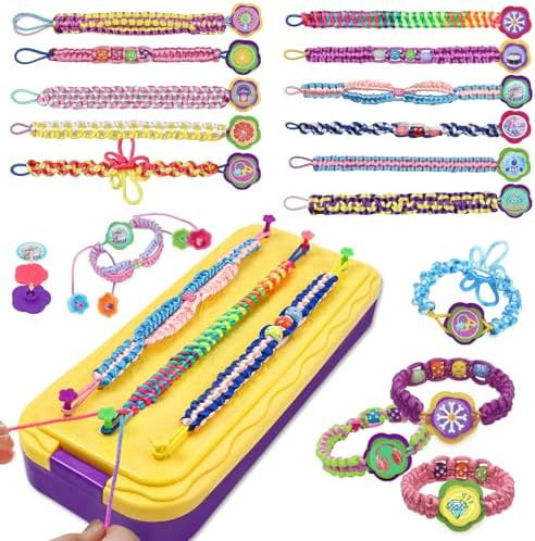 DDAI Arts and Crafts for Kids Age 8-12 Friendship Bracelet Making Kit for Girls - Best Birthday G... | Amazon (US)