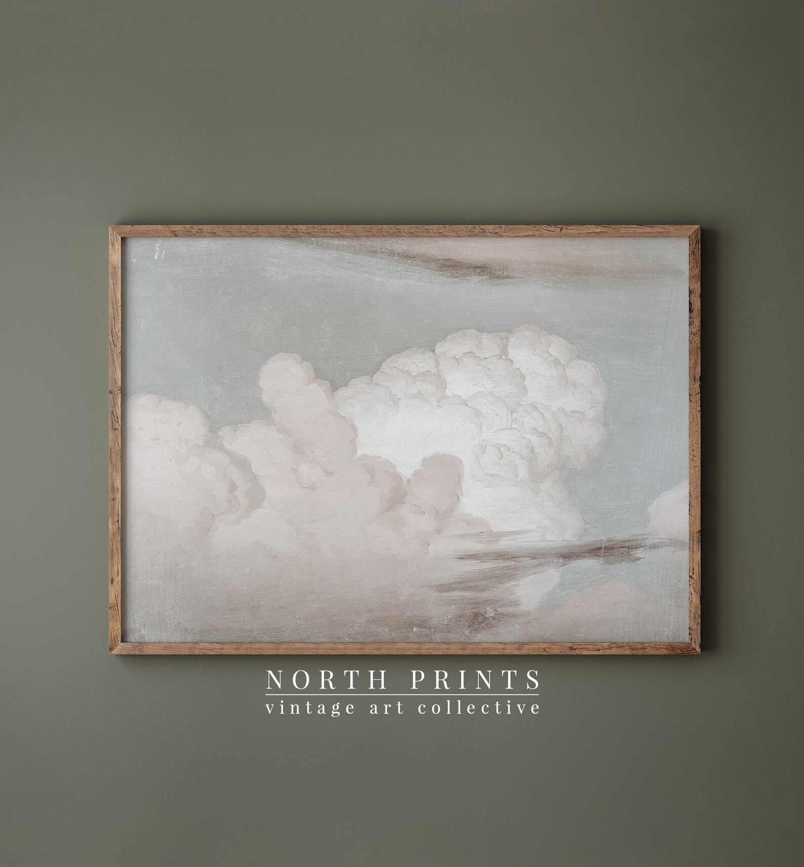 Cloud Painting Vintage Print | Antique Sky Nursery Wall Art | Digital PRINTABLE | 769 | Etsy (US)