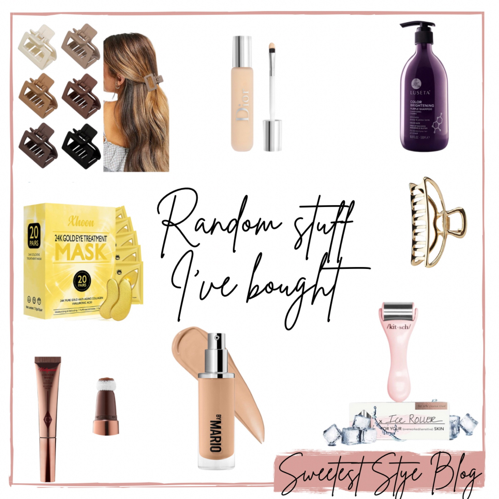 Stuff to buy when you are stressed 😊 shade 2N in the concealer, 5N in the foundation, and fair/light in the bronzer!












Amazon 
Amazon beauty 
Amazon hair clips 
Amazon claw clips 
Amazon ice roller 
Hair clips 
Claw clips 
Ice roller
Kitsch ice roller 
Skincare 
Makeup by Mario foundation 
Foundation 
Dior concealer 
Dior backstage concealer 
Gold eye masks
Gold eye patches 
Eye patches 
Eye masks 
Purple shampoo 
Luseta purple shampoo 
Luseta shampoo 

#LTKbeauty #LTKFind #LTKstyletip