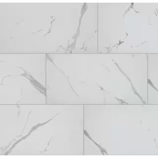 Florida Tile Home Collection Carrara Matte Rectified 12 in. x 24 in. Porcelain Floor and Wall Til... | The Home Depot