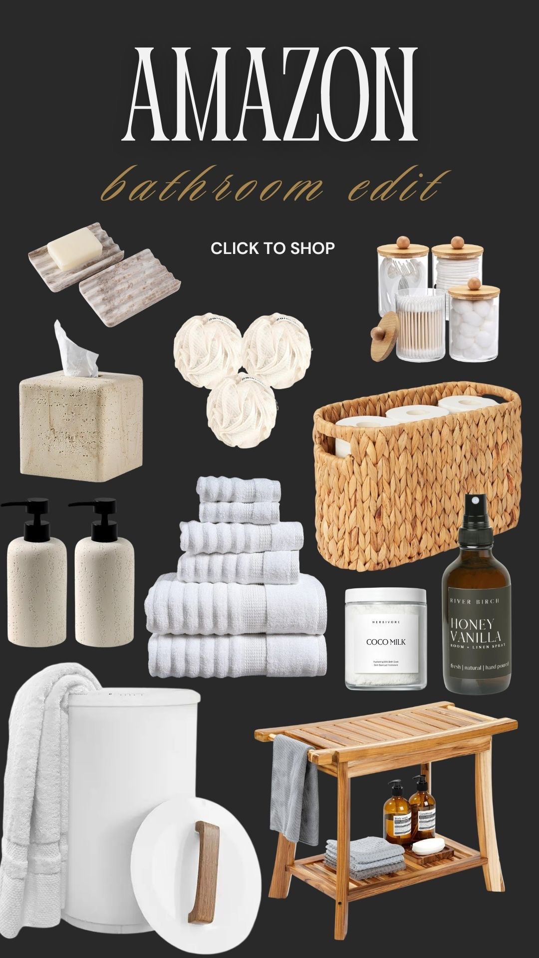 🛁 Amazon bathroom edit 🛁
Simple, clean, and aesthetic bathroom upgrades that make everyday routines feel elevated ✨

#amazonhome #bathroomedit #homefinds #neutralhome #ltkhome #bathroominspo #cozyhome

#LTKHome