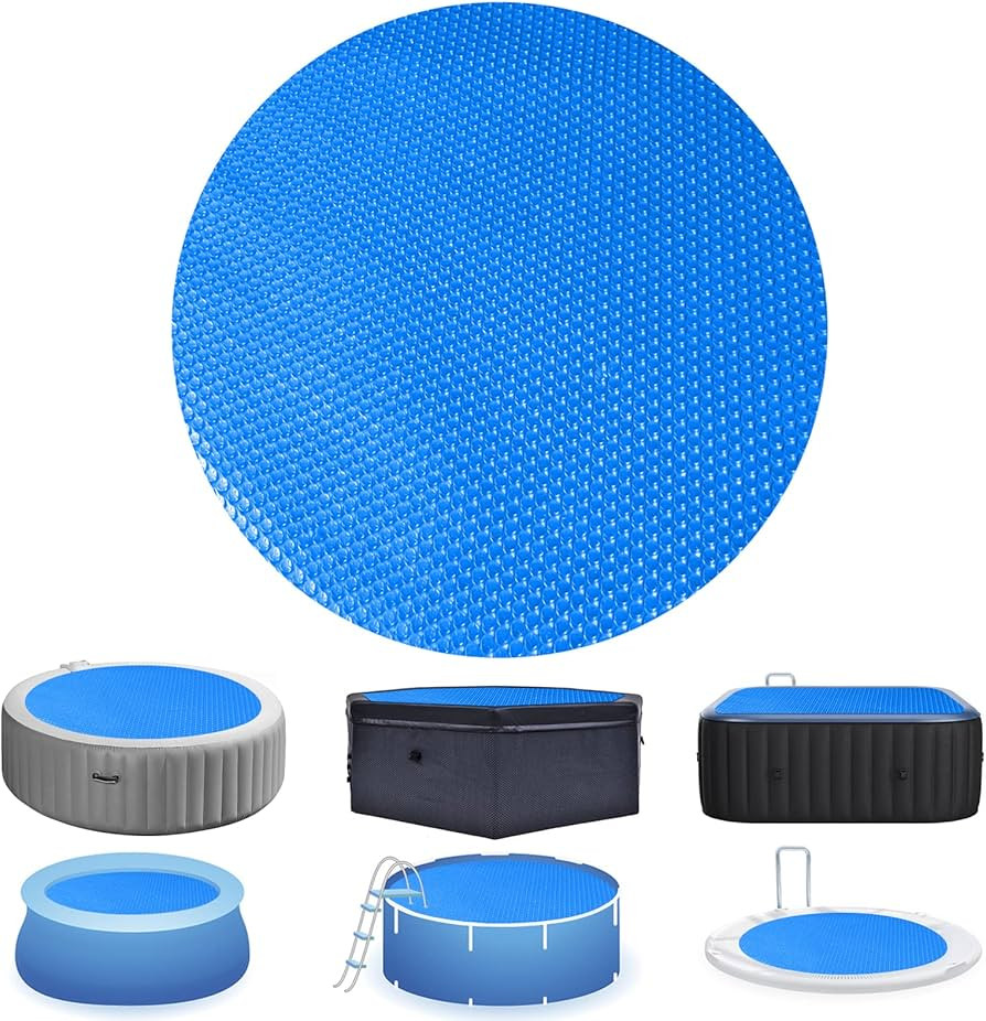Evoio Solar Pool Covers Blankets for 6 8 10 12 15 ft Diameter Round Inground Above Ground Swimmin... | Amazon (US)