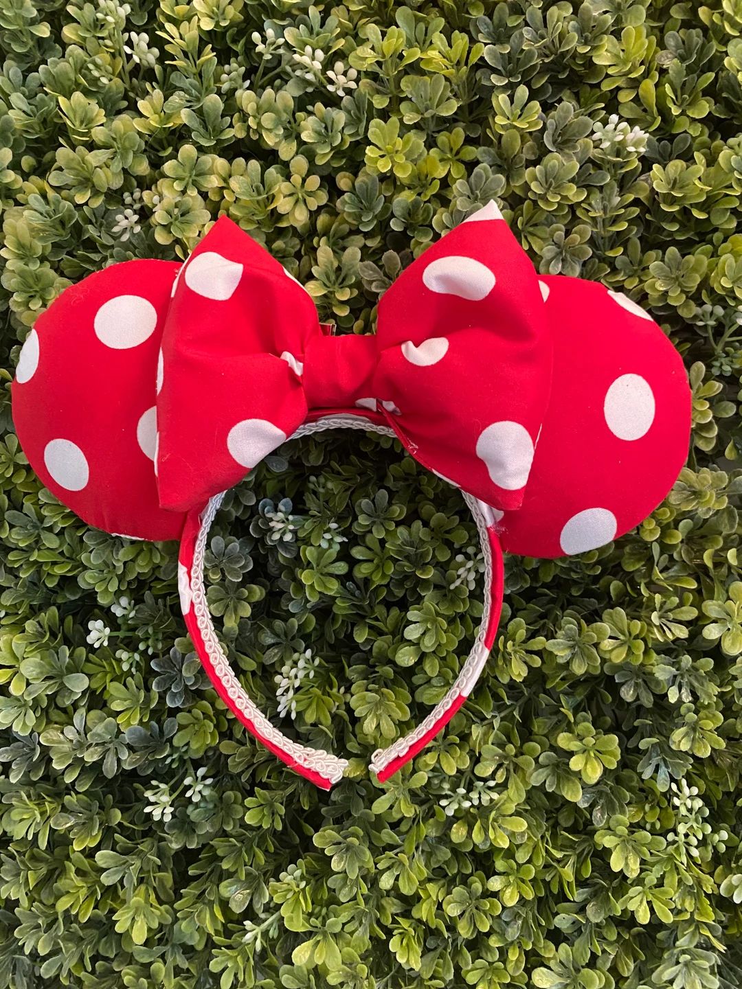 Red polka dots Minnie Mouse ears, Minnie ears, Disney ears, Disney headband, Mickey Mouse ears, M... | Etsy (US)