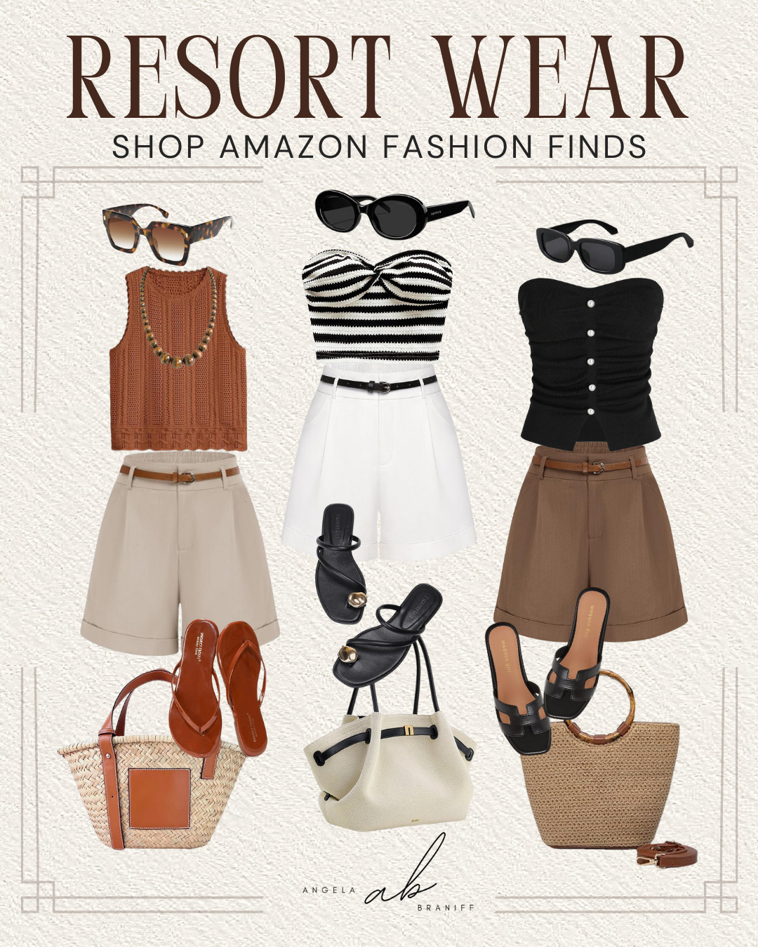 The stretch cotton shorts are perfect for warmer weather, and the high belted waist looks great with so many styles. 

#amazonfinds #amazonfashion #summerstyle #resortstyle #fashionover40  

 #LTKSeasonal #LTKOver40