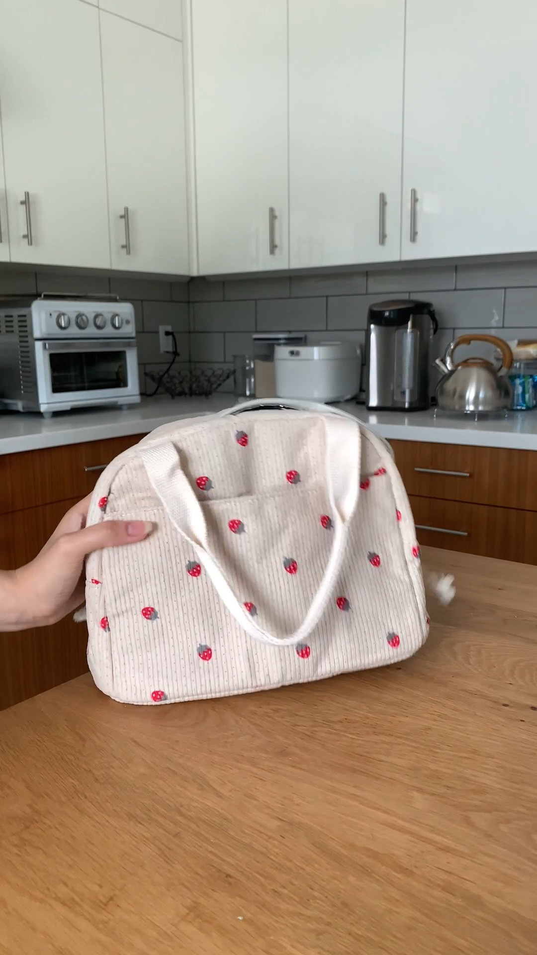 Strawberry print lunch bag/ road-trip bag/ miracle fits so much bag!

#LTKTravel #LTKItBag #LTKParties