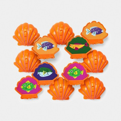 Seashell Dive N Match Game Dive Toys 12pc - Sun Squad™ | Target
