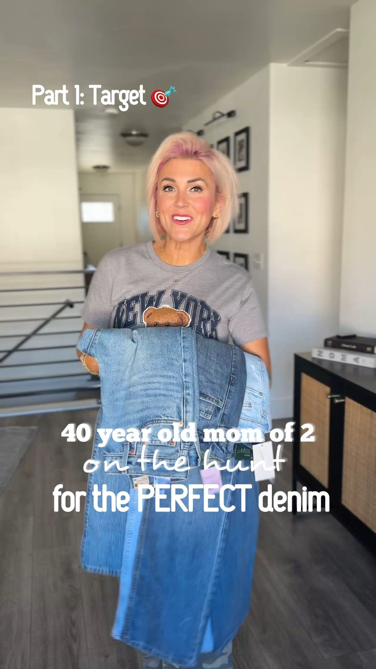 40 year old mom of 2 on the hunt for the perfect denim... Target is up first and I'm happy to say it did not disappoint! Pair 1 & 3 are my favorites - how about you? (Wearing the 4 in the first pair, 6 in the second and 28 in the last). Tee is also from Target and only $12 - absolutely adorable, right?!  

 #LTKootd #LTKmomlife #LTKSaleAlert