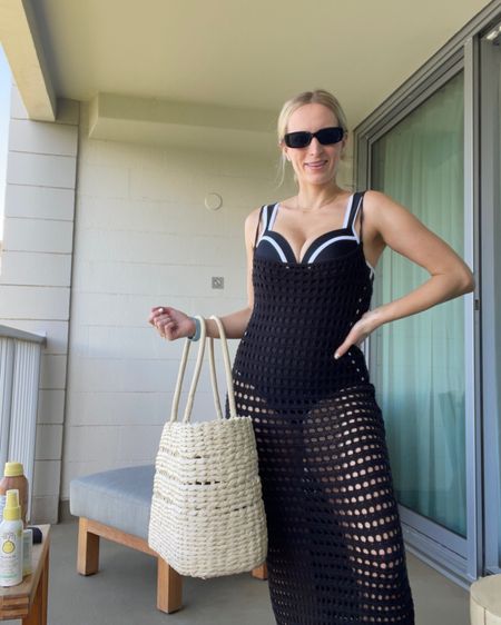Beach day essentials! This one piece swimsuit is so flattering and I love this crochet swim coverup!! 
.
.
,
Chicwish swimsuit - amazon fashion finds - amazon coverup - beach coverup - crochet coverup - black swimsuit - March break essentials - summer essentials - amazon sunglasses - target beach bag - sunscreen

#LTKSeasonal #LTKswim #LTKunder50