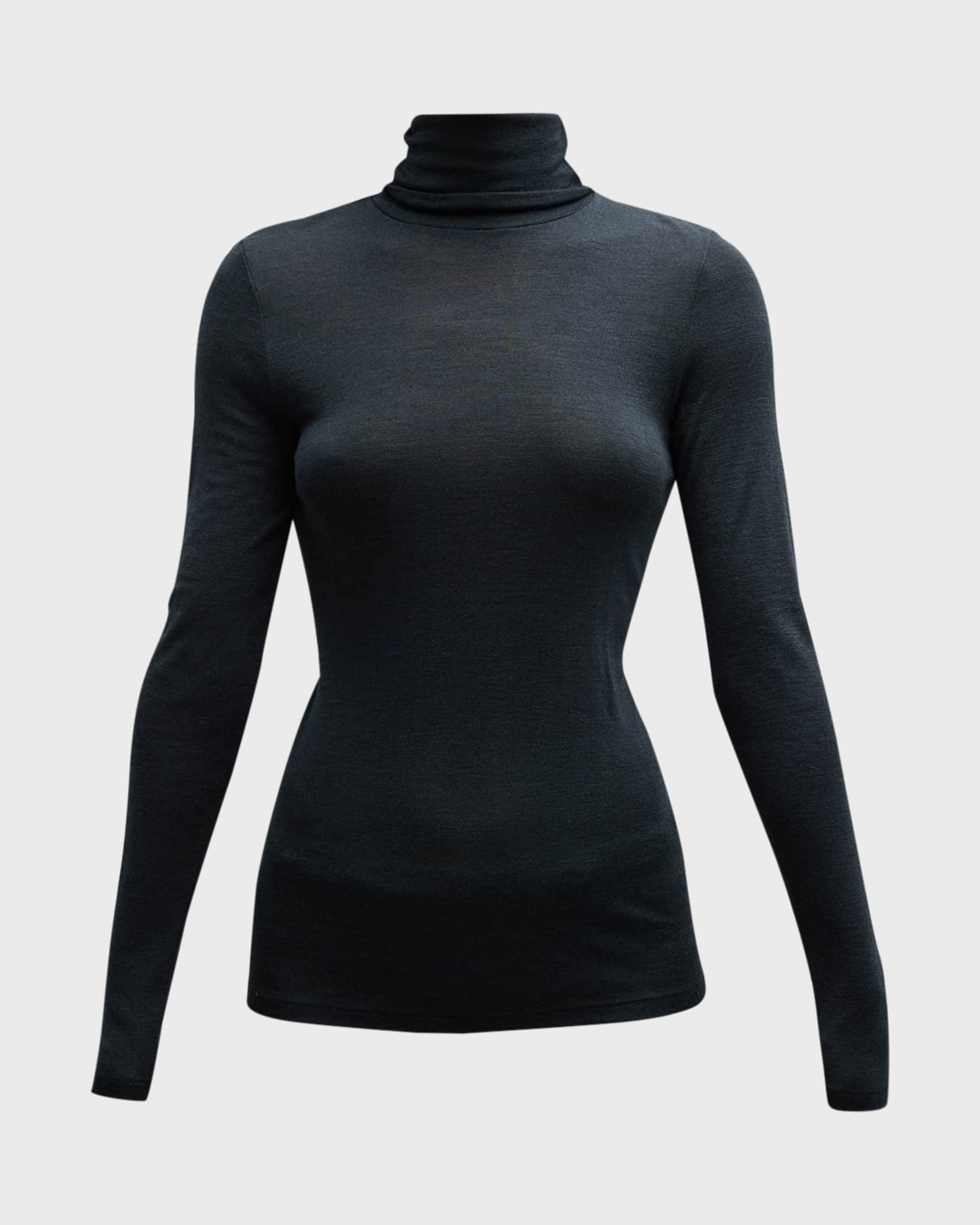Hanro Woolen Silk Turtleneck Top | Neiman Marcus