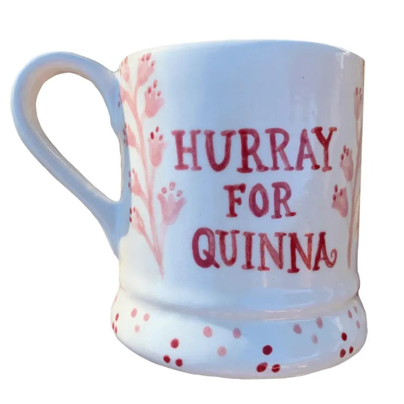 Hurray For Child mug | Personalized with Name | Handpainted Ceramic | Gift | Childrens Christmas ... | Etsy (Global)