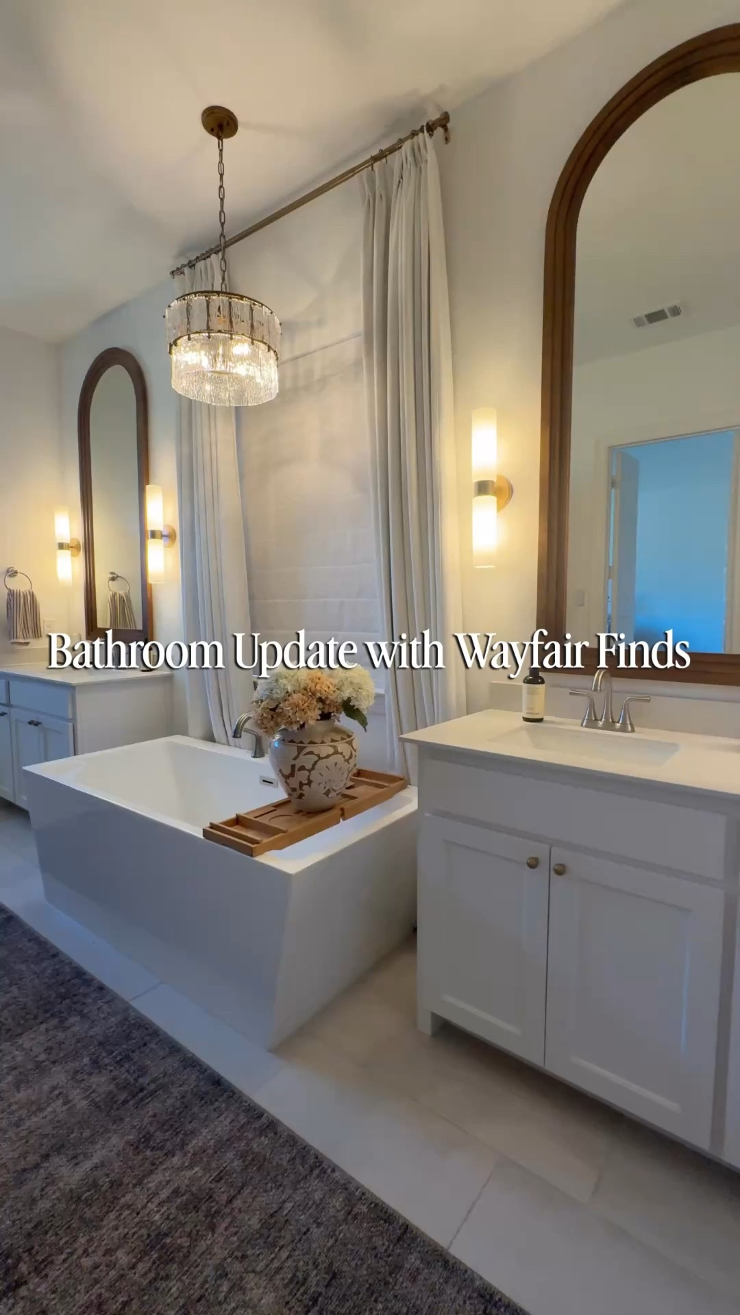 #ad @wayfair #WayfairPartner #wayfair

This wasn’t a full bathroom remodel — just intentional upgrades that made the whole space feel finished.

We updated the mirror, vanity lighting, cabinet hardware, door hardware, added privacy film for coverage without losing light, layered in a runner, and finished it off with my favorite bath towels.

It’s amazing how much small bathroom upgrades can shift a room.



#LTKHome