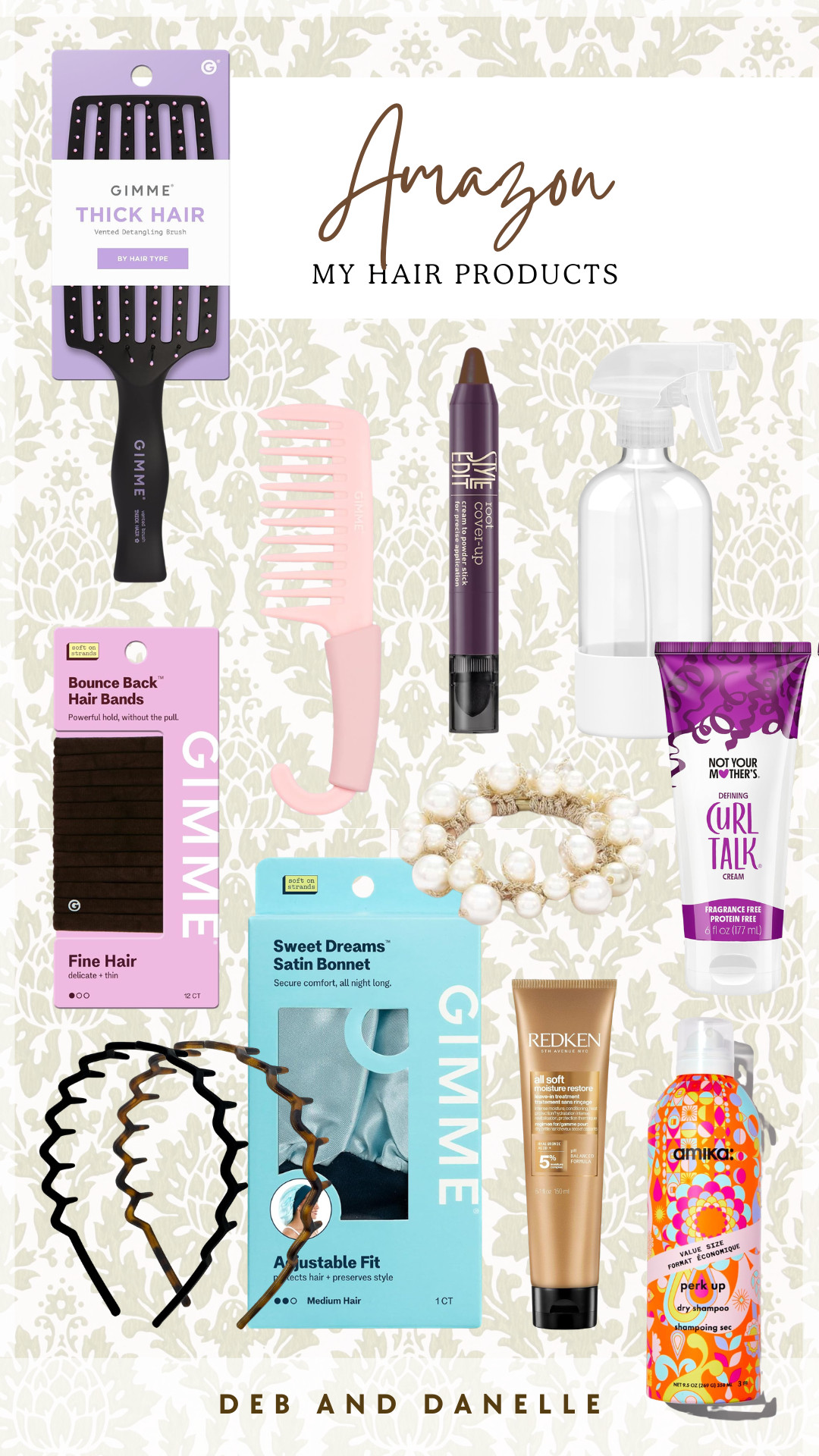 My favorite hair care products from Amazon, including brushes, elastics, a satin bonnet, dry shampoo, and more. Perfect for maintaining beautiful hair. 

 #LTKselfcare #LTKBeauty