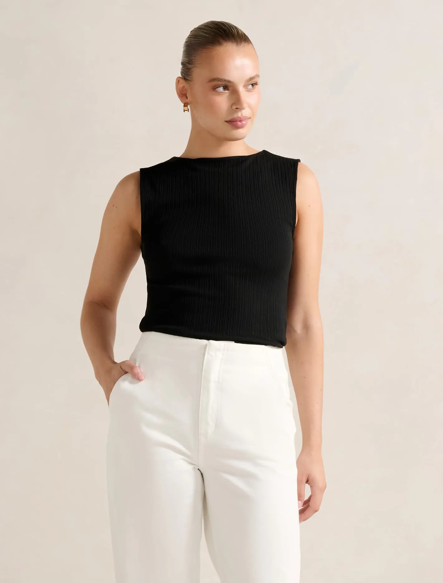 Frankie Boat-Neck Tank Top | Forever New (AU)