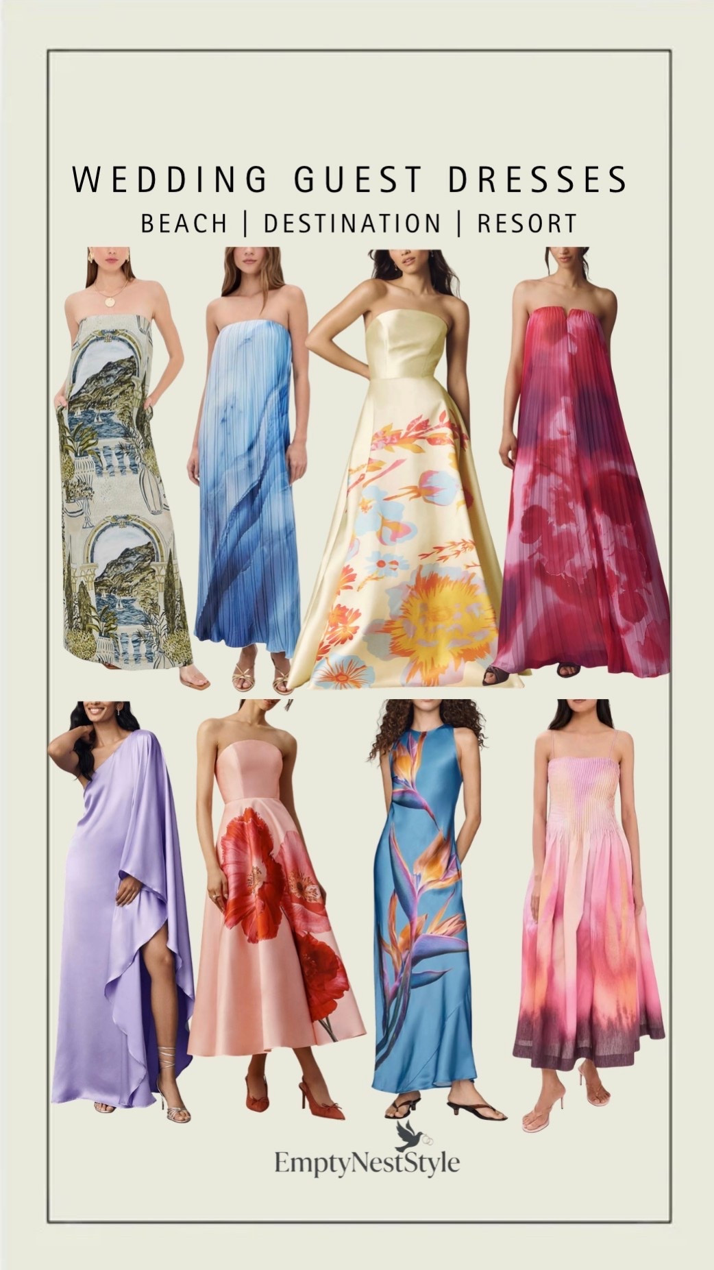 🌴 Tropical Destination / Resort Wedding

Resort weddings offer the chance to wear something that feels as vibrant as the destination and as effortless as your favorite vacation piece.

These dresses are chosen for their ability to flatter every curve, using beautiful draping and forgiving silhouettes that make you feel radiant, relaxed, and perfectly put-together in any climate.

I’ve linked up all of these exact dresses below, plus I’m including some lower-priced options in case you’re looking for that.

Save this for your next invitation and share it with a friend who’s shopping. 

Wedding Guest Dress | Fashion over 50 | Mother of the Bride | Mother of the Groom | Black Tie | Formal 
Gown | Summer Wedding | Dresses to Hide Belly | Special Occasion | Wedding Guest Dress with Sleeve

#LTKSeasonal #LTKWedding #LTKTravel