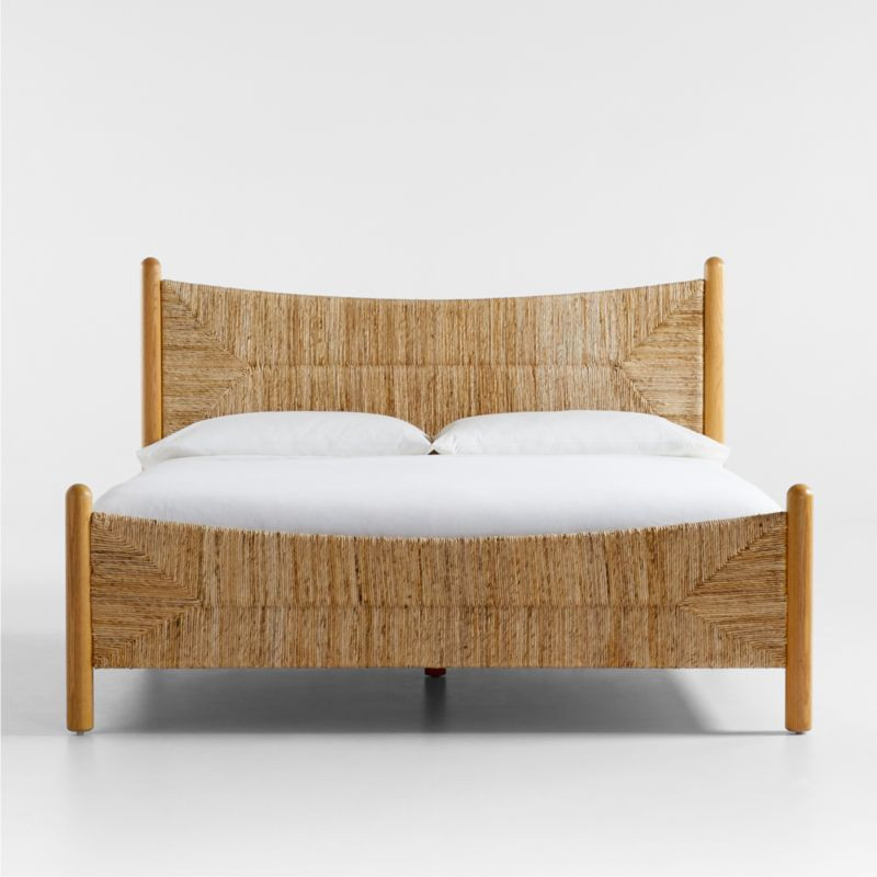 Rambler King Rush Woven Bed + Reviews | Crate & Barrel | Crate & Barrel