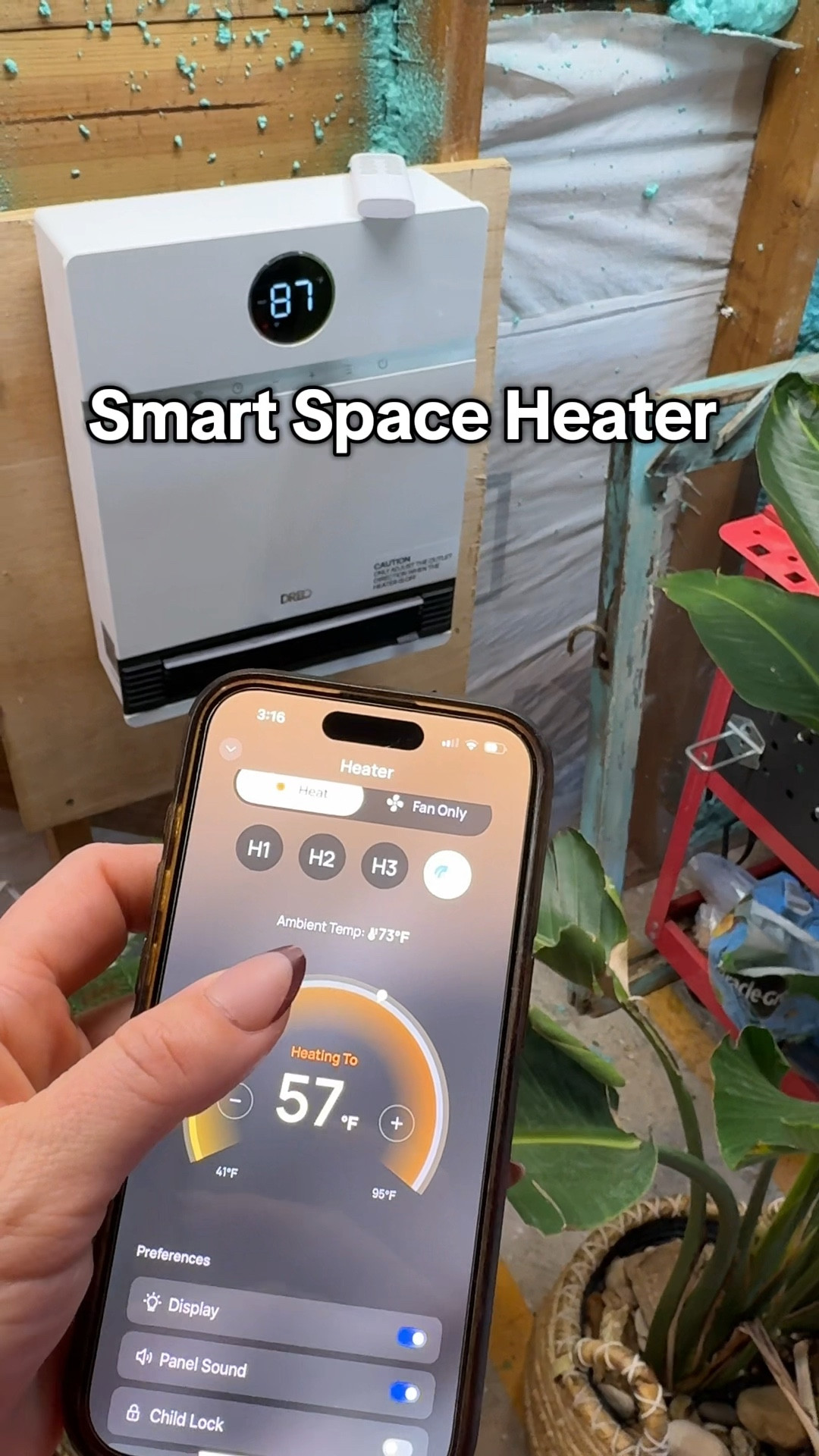 DREO wall mounted smart space heater for your garage, inside your home, or greenhouse! 

#LTKGiftGuide #LTKMens #LTKHome