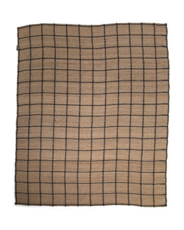 8x10 Jute Fletcher Gridlines Area Rug | TJ Maxx