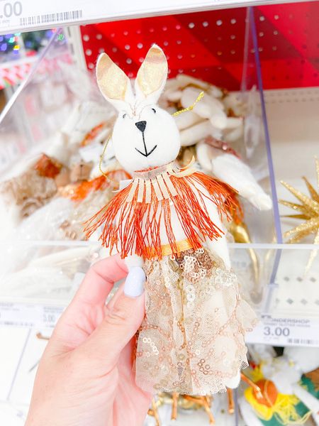 Wondershop Christmas Fabric Rabbit Ornaments #target #wondershop #targethome #targetchristmas #christmashome 

#LTKhome #LTKHoliday