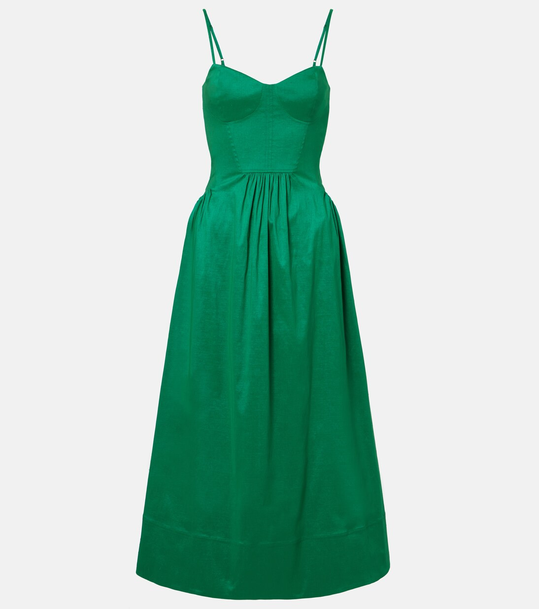 Bailey belted pleated midi dress | Mytheresa (UK)