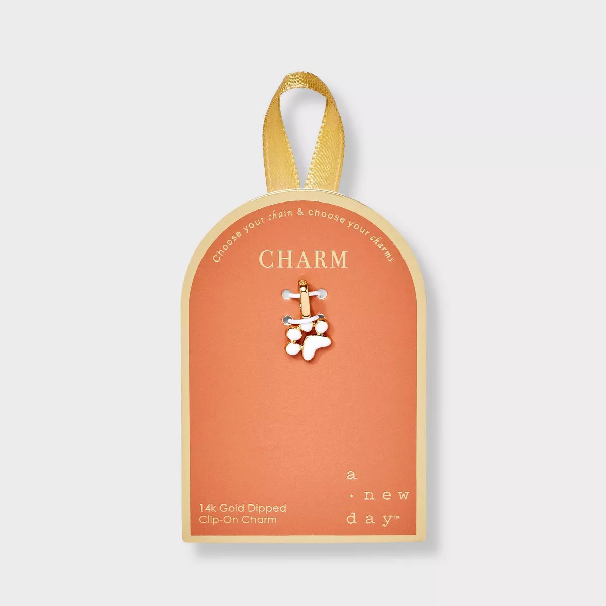 14K Gold Dipped Paw Charm - A New Day™ Gold | Target