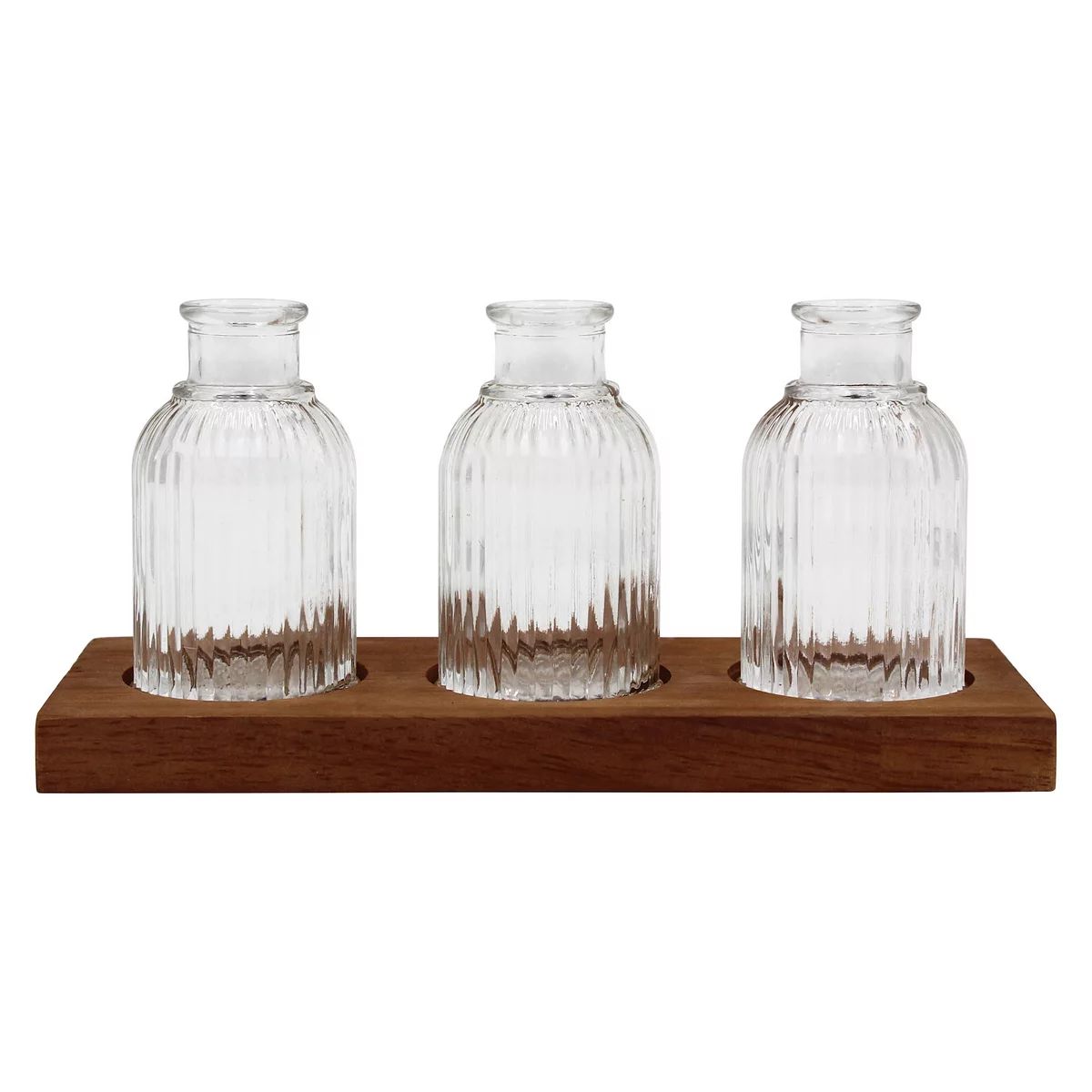 Sonoma Goods For Life® Bud Vase Set in Wood Tray Table Decor | Kohl's