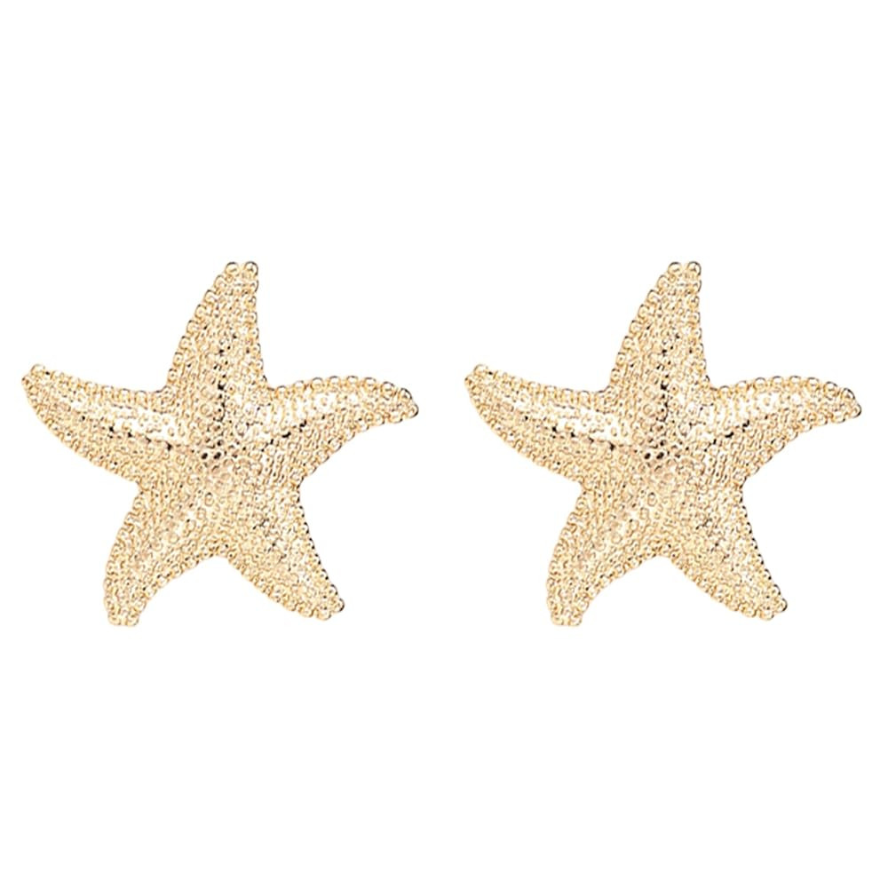 Star Fish Earrings for Women, Gold Starfish Studs Beach Sea Ocean Seashell Shell Earrings Boho St... | Amazon (US)
