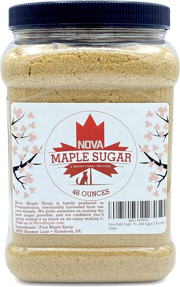 Nova Maple Sugar - Pure Grade-A Maple Sugar (3 Pounds) | Amazon (US)