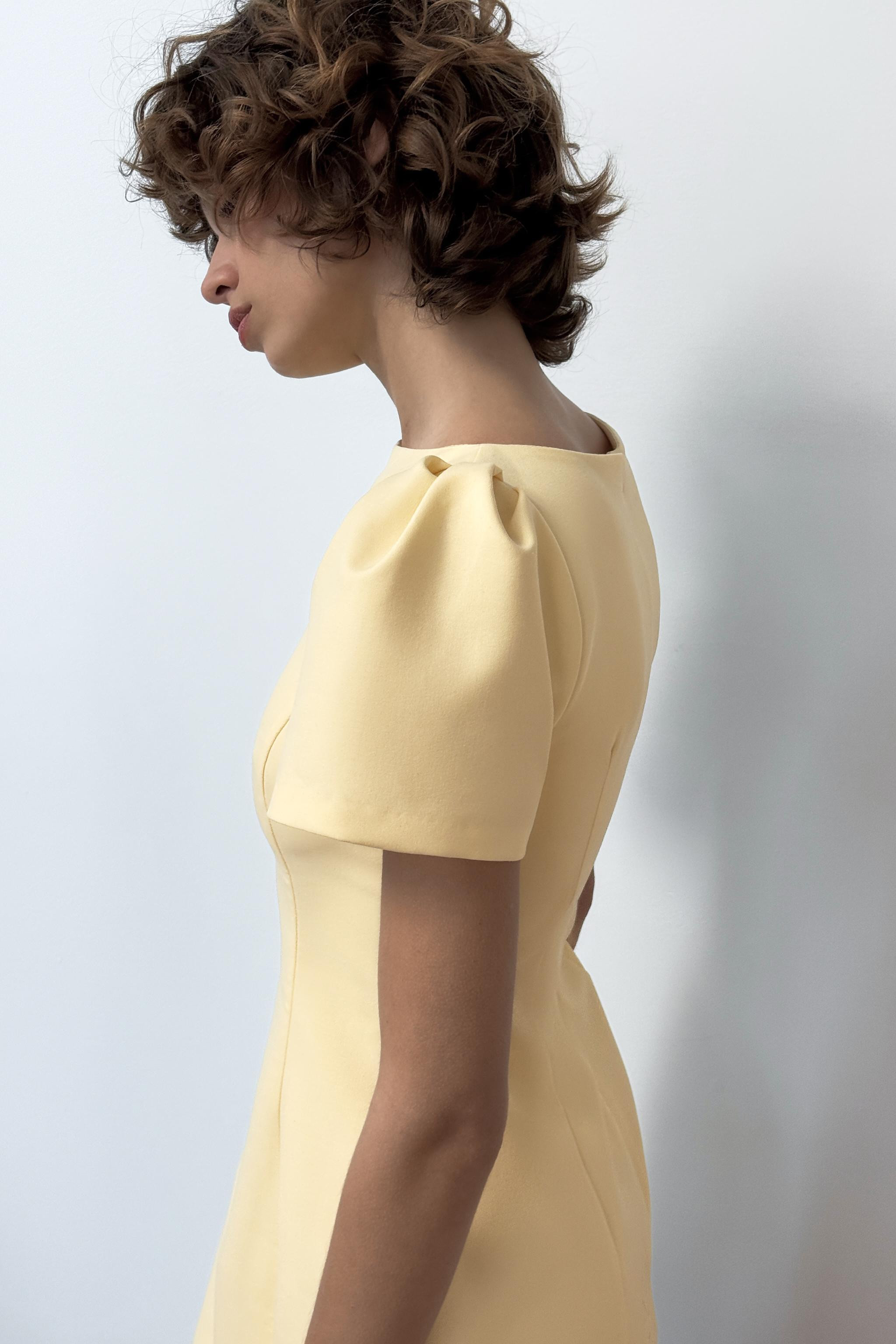 PLEATED SHORT DRESS WITH POCKETS | Zara UK