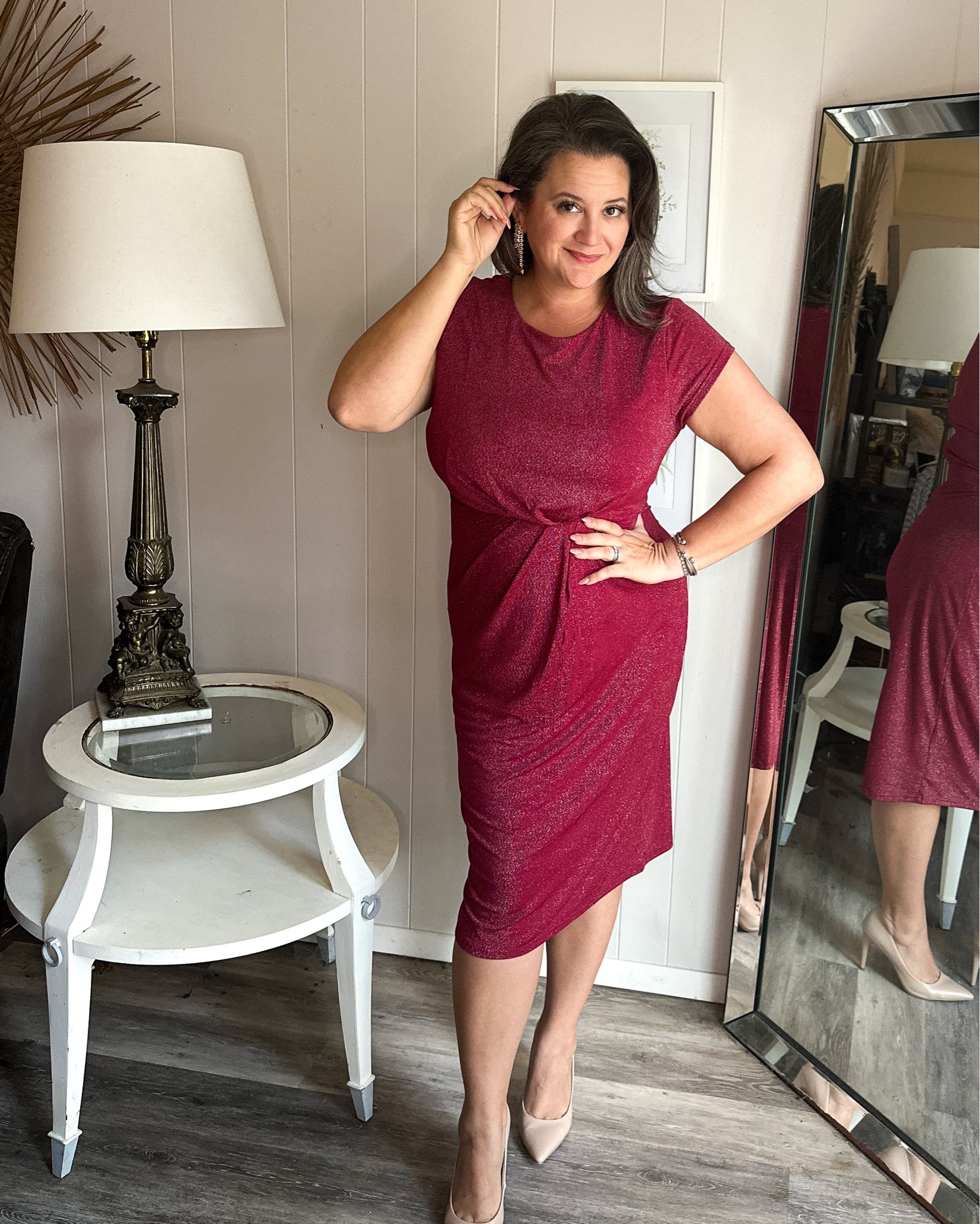 Perfect burgundy dress for all fancy fall fetes! 🍷🍁♥️

#LTKPlusSize #LTKMidsize #LTKStyleTip
