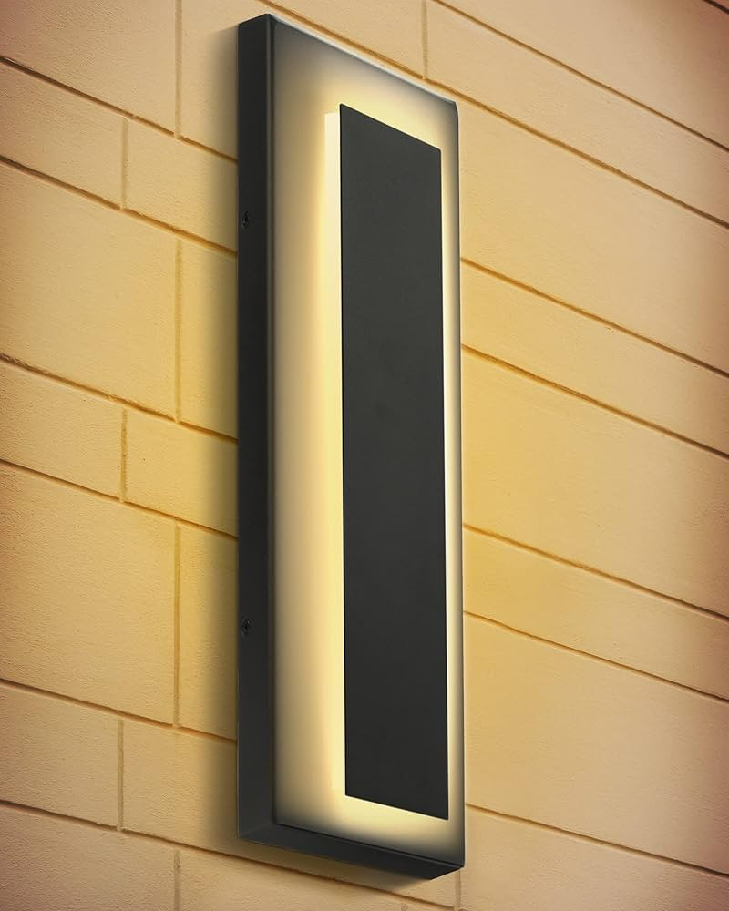 HOMEGLOW Wall Light Fixture for House. Porch, Patio, or Any Room; Outdoor or Indoor. Large Black ... | Amazon (US)