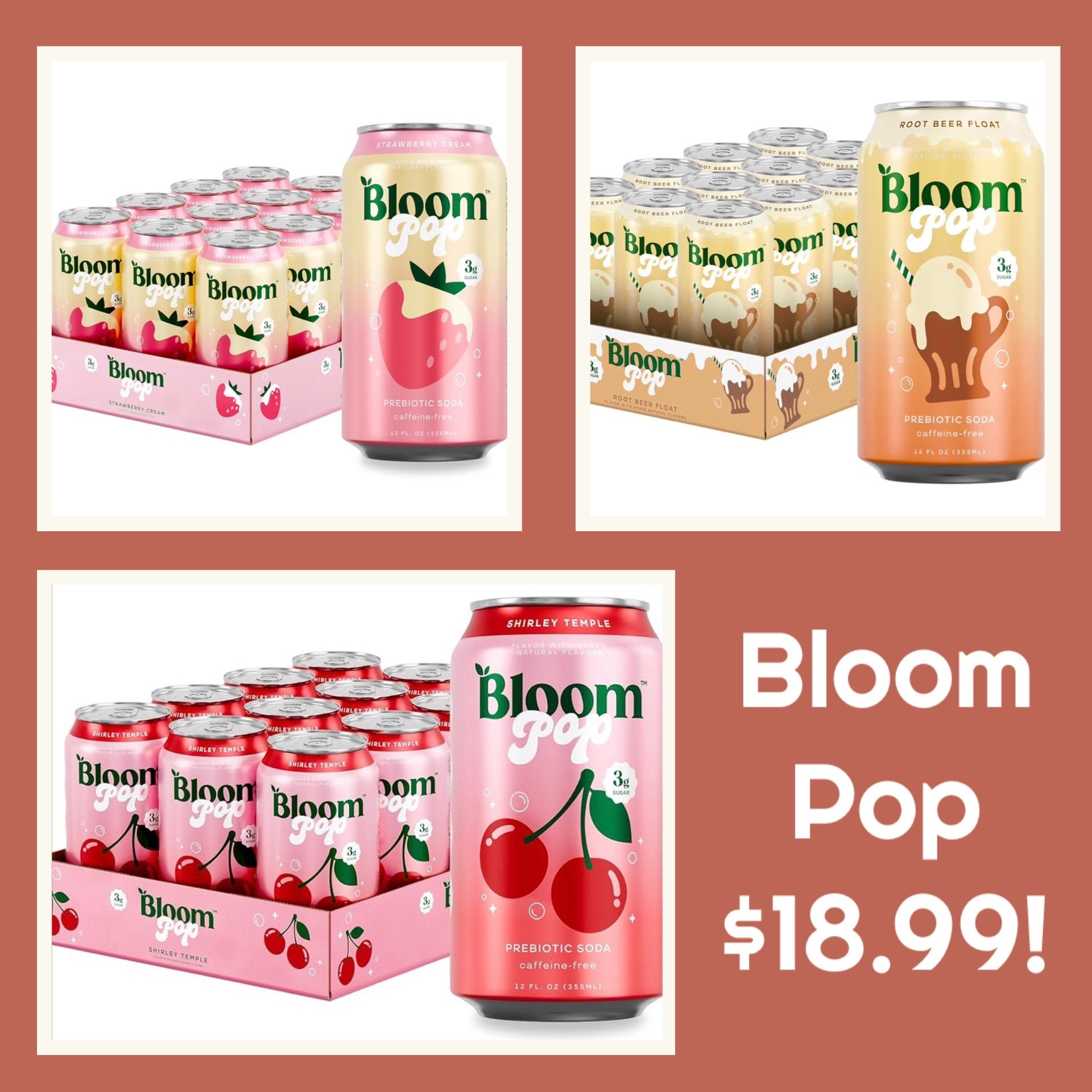 Back on flash sale tonight!!! Bloom Pop is such a tasty soda alternative, and 12 packs are the lowest they’ve been in months at Amazon! These normally retail for $2.50-$3.00/can, and 12 packs in several flavors are $18.99! Thousands sold the past month alone since it’s so tasty 🙌🏻

#LTKSaleAlert #LTKfoodie #LTKHome