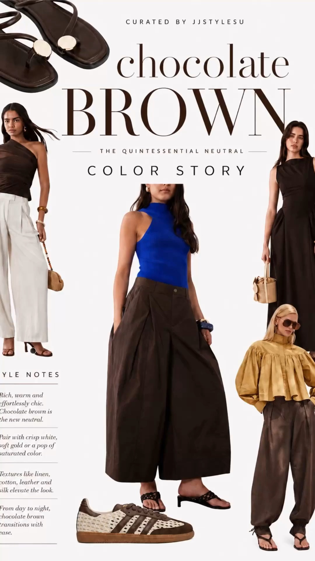 Chocolate brown is proving it’s more than a trend—it’s becoming the neutral that makes everything feel richer. 🤎

From flowing dresses to tailored separates and effortless accessories, this shade pairs beautifully with crisp white, soft gold, and even bold pops of color for an elevated look that feels timeless.

If you’re refreshing your wardrobe for late summer and fall, chocolate brown is one of the easiest colors to build around.

#LTKOver40 #LTKSeasonal

#LTKMidsize #LTKgrwm