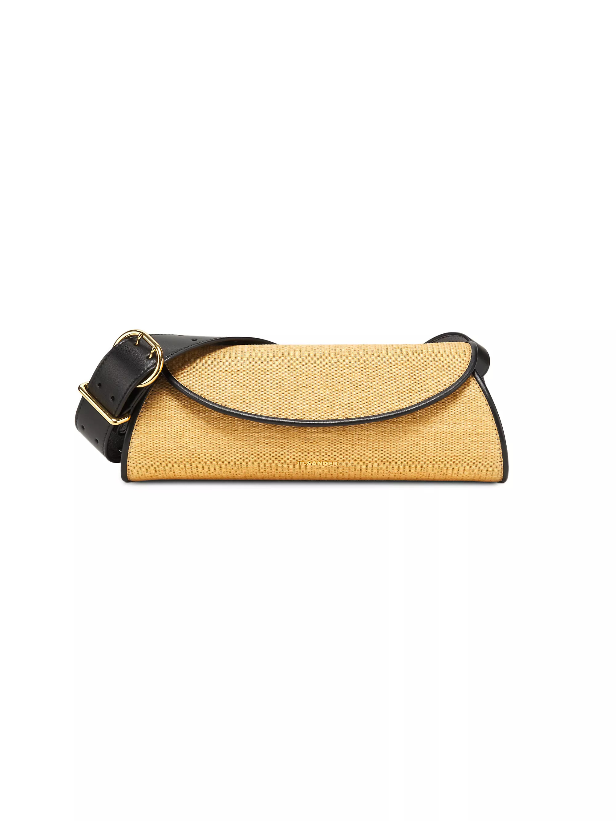 Cannolo Small Raffia Shoulder Bag | Saks Fifth Avenue