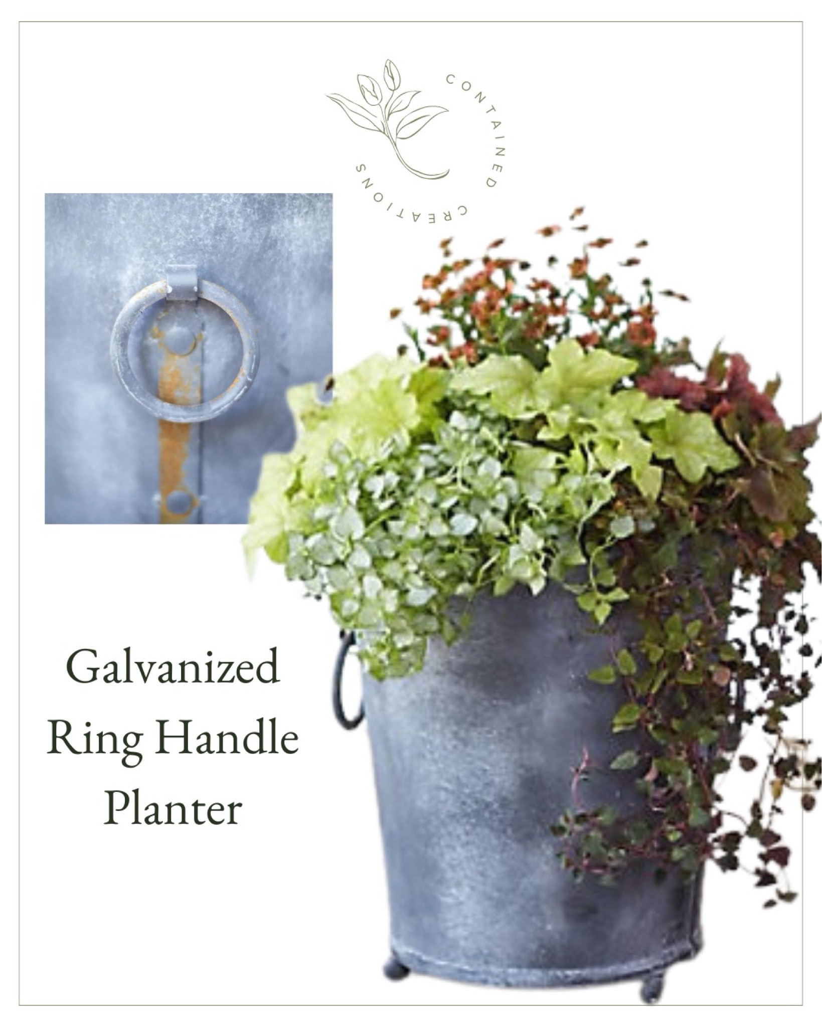 Everyone’s favorite metal, ringed planter! Indoor or outdoor use. 

#LTKHome #LTKSeasonal