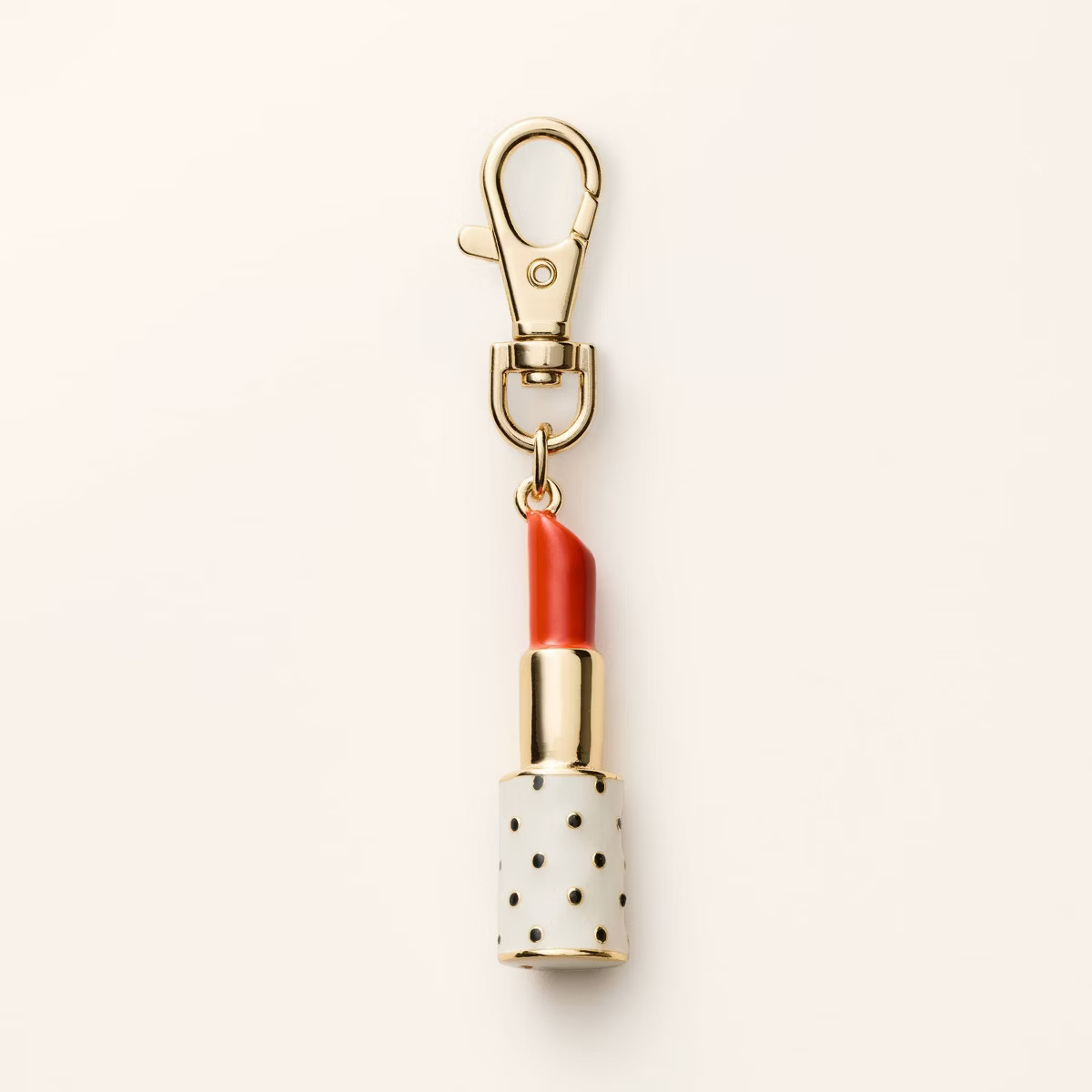 Lipstick Bag Charm Keychain - kate spade new york x Target Cream/Black/Red | Target