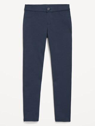 School Uniform Ponte-Knit Jeggings for Girls | Old Navy (US)