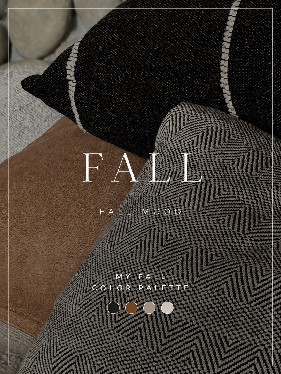 My fall color palette in pillow form—warm camel, rich black, creamy neutrals and lots of texture. Such an easy way to make your home feel cozy for fall without going overboard on seasonal decor. Shop the pillows and similar finds below.

#LTKSeasonal #LTKHome #LTKSaleAlert