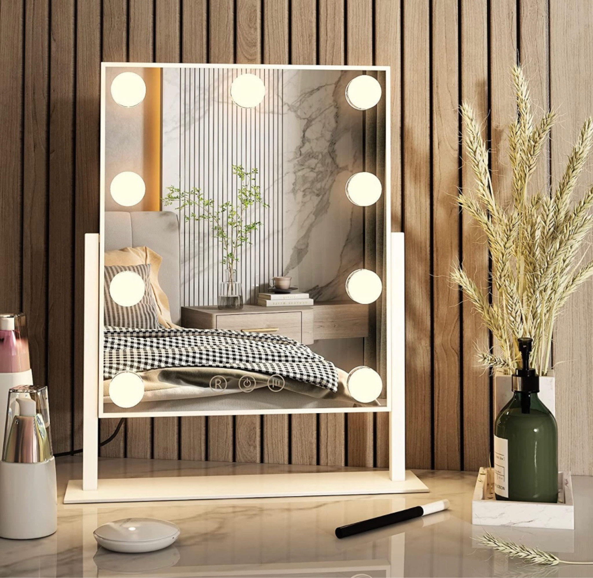 Obsessed with this tabletop makeup mirror from @amazon. So affordable at only $38.99

#LTKhome #LTKunder50 #LTKFind