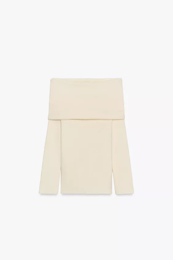 RUCHED STRAPLESS KNIT TOP | Zara US