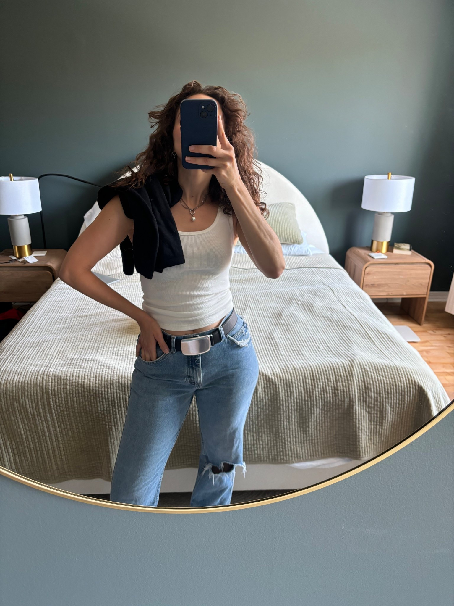 A coffee shop outfit with the perfect tank 

#LTKFindsUnder100 #LTKFindsUnder50 #LTKStyleTip