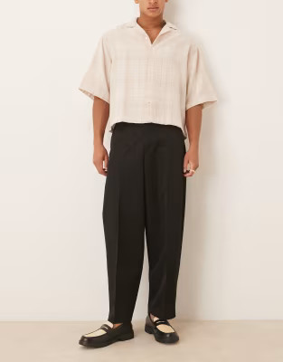 ASOS DESIGN extreme tapered dress pants in black | ASOS (Global)