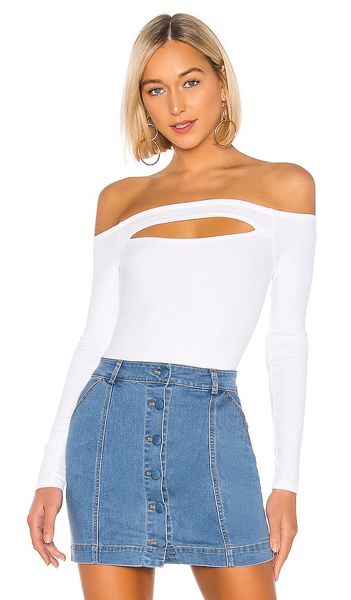 Lovers + Friends Kylie Bodysuit in White. - size XS (also in M) | Revolve Clothing (Global)