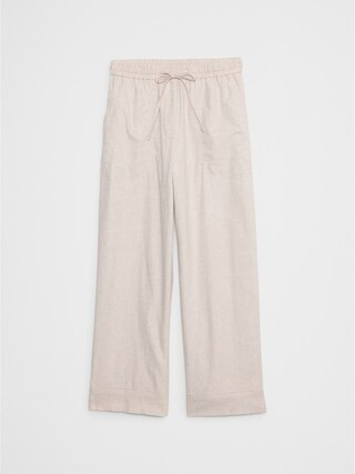 Straight Linen-Blend Pull-On Pant | Banana Republic Factory