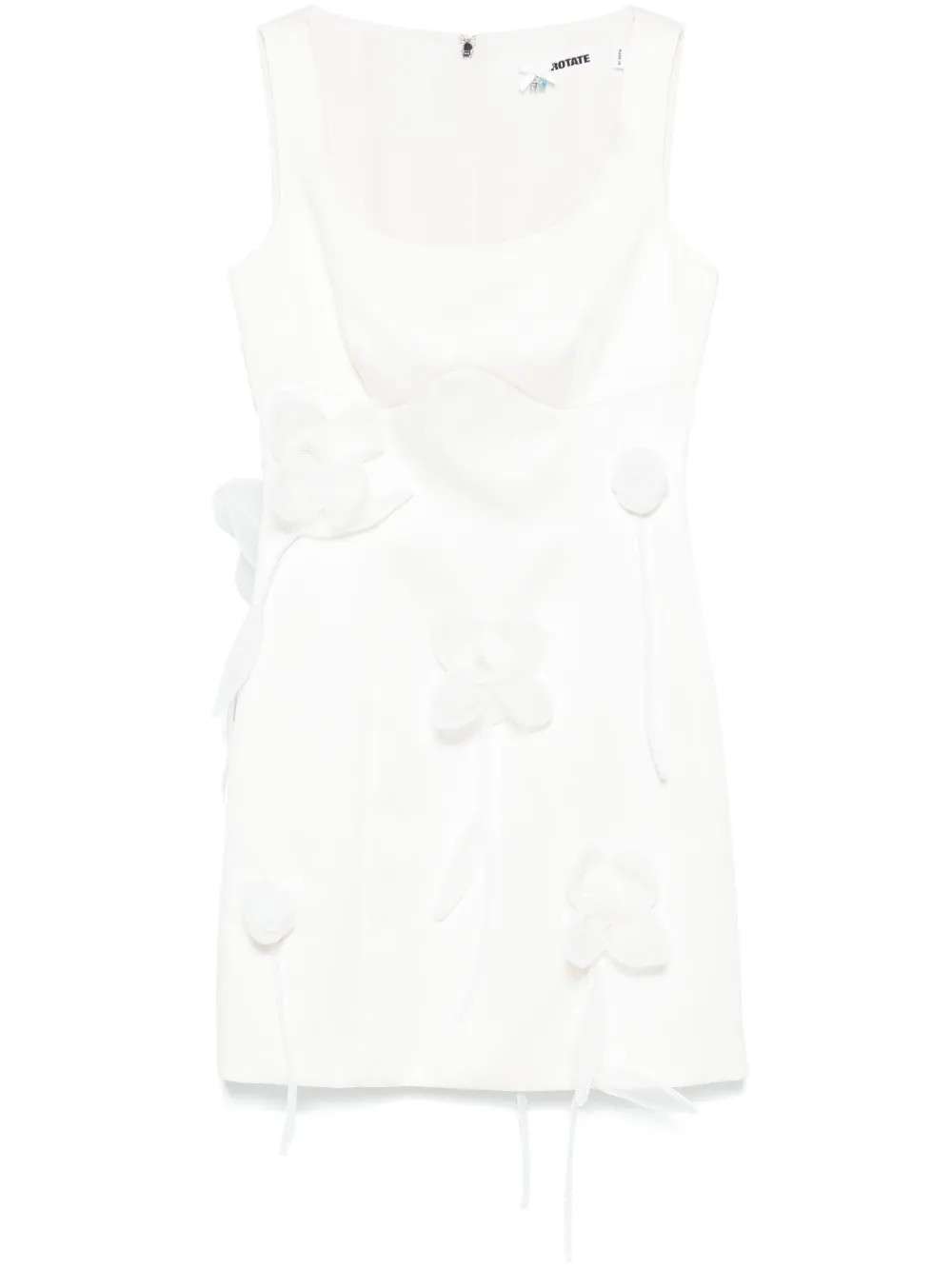 ROTATE BIRGER CHRISTENSEN 3D Lily Mini Dress | White | FARFETCH | Farfetch Global