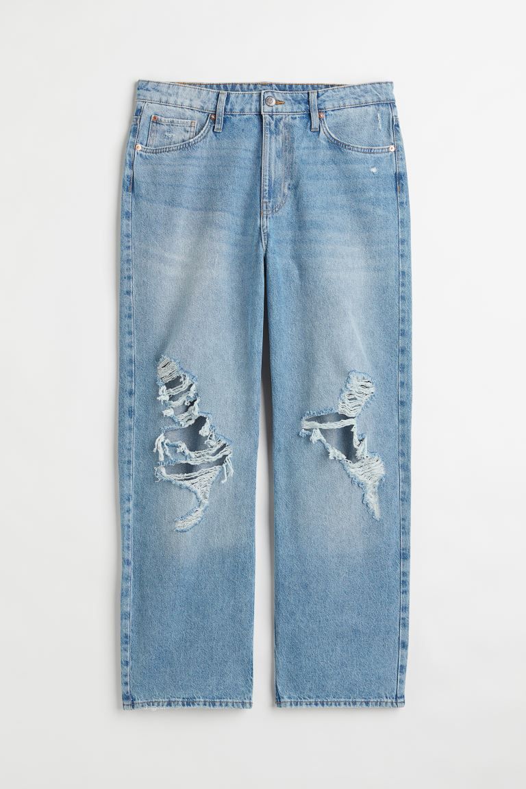 H&M+ Loose Straight High Jeans | H&M (US)