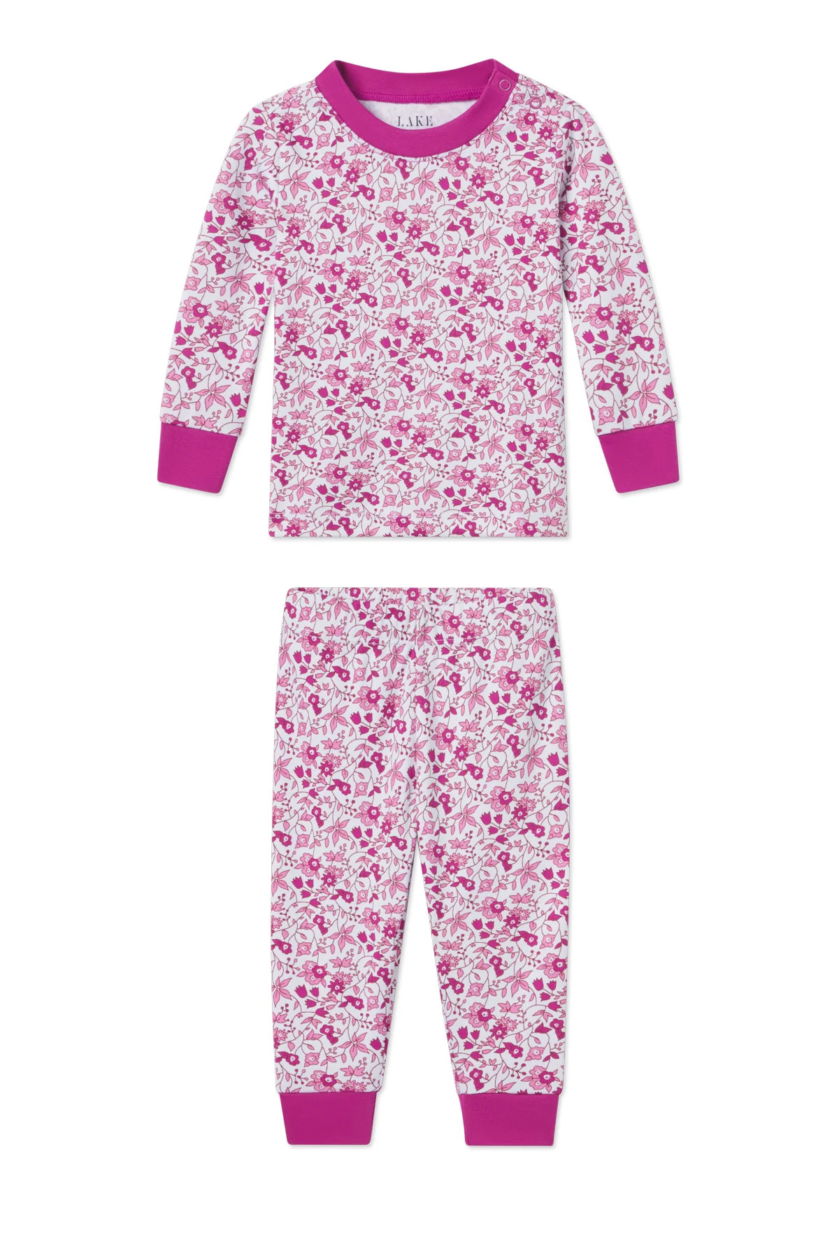 Baby Long-Long Set in Dahlia Garden Floral | Lake Pajamas
