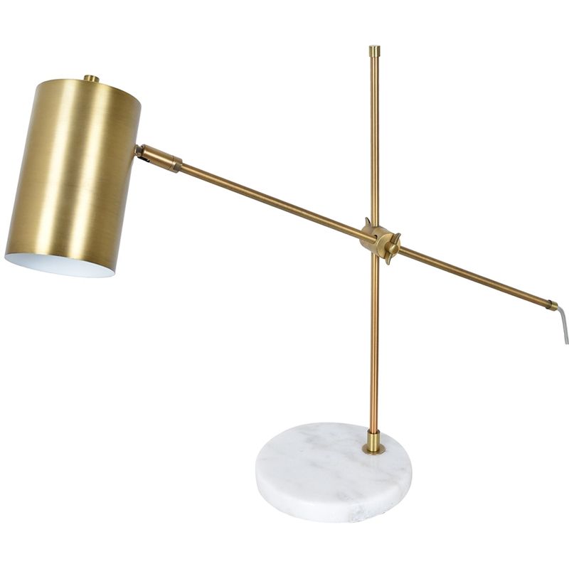 Maser Marble and Gold Metal Task Lamp 26.25" Modern Style | Cymax