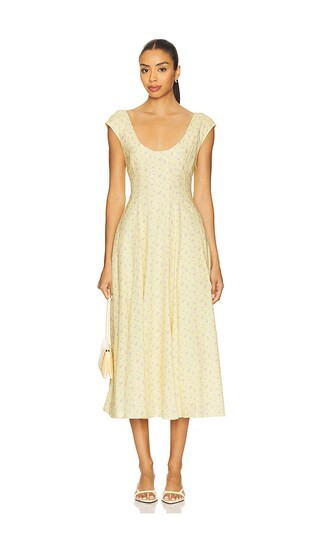 GUIZIO Leila Dress in Yellow. - size XS | Revolve Clothing (Global)