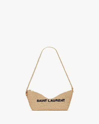 Crossbody bag with contrasting Saint Laurent embroidery on the front, featuring a Saint Laurent P... | Saint Laurent Inc. (Global)